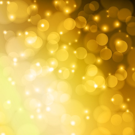 Vector gold Color bokeh abstract light background. Vector illustrationのイラスト素材