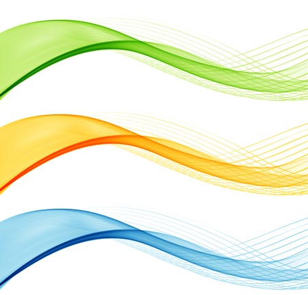 Vector Set of Abstract waves  line. Template business brochure designのイラスト素材