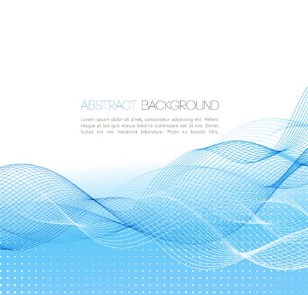Vector Abstract curved lines background. Template  designのイラスト素材
