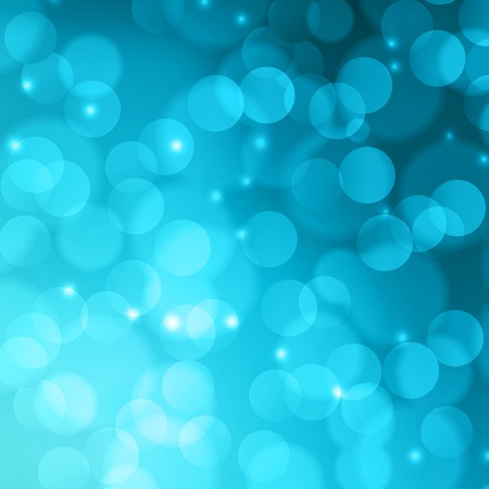 Blue bokeh abstract light background. Vector illustrationのイラスト素材