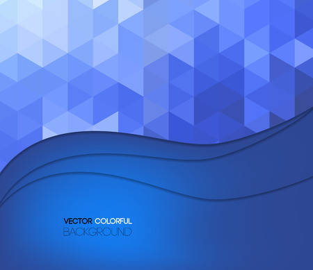 Background design, abstract blue backdrop. Vector Illustrationのイラスト素材