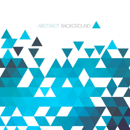 Abstract blue geometric background with triangle. Vector illustrationのイラスト素材