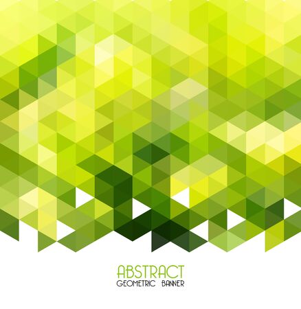 Vector Abstract green geometric background. Template designのイラスト素材