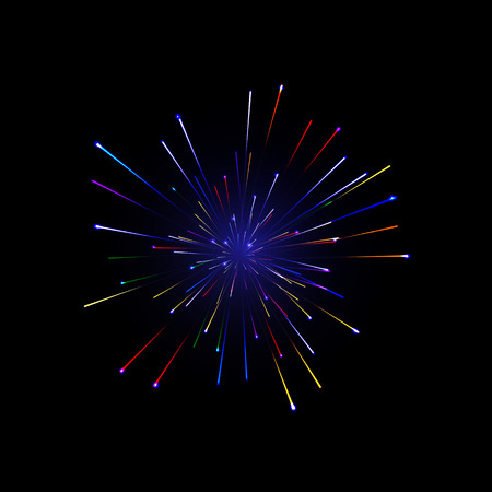 Festive color firework backgroundのイラスト素材