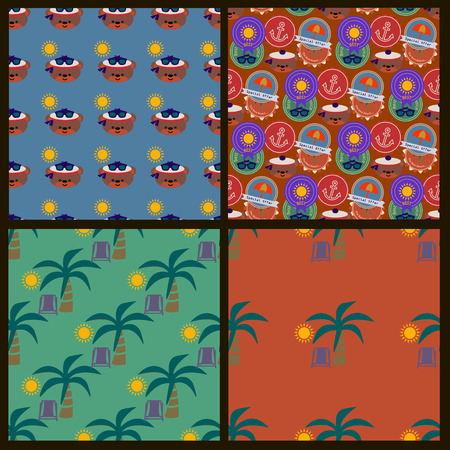seamless texture hiking and recreation invitation and birthday