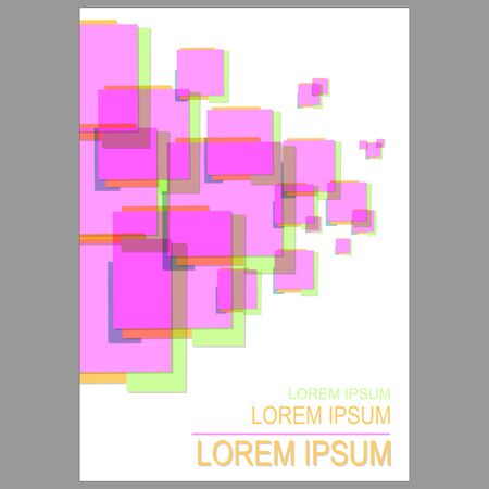 Business flyer template or corporate banner design, can be use for publishing, print and presentation. Vector.のイラスト素材