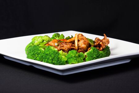Chinese dish : General Tsao's chickenの写真素材