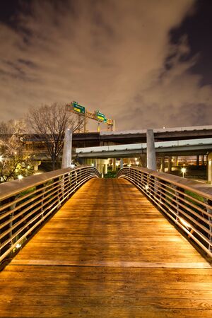 Bridge on Bayou Walkの写真素材
