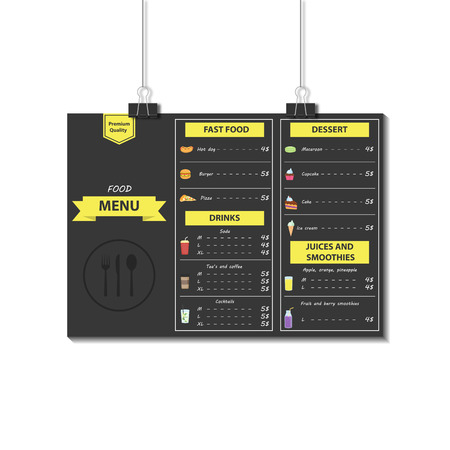 Food menu template design.のイラスト素材