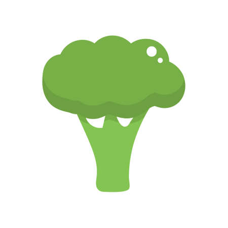 Broccoli icon isolated on white background.のイラスト素材