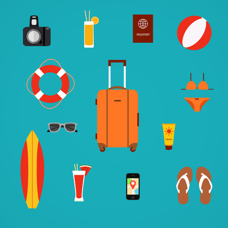 summer travelのイラスト素材