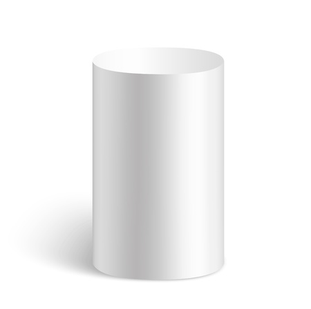 White cylinder made in vectorのイラスト素材