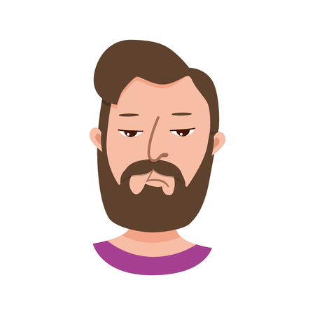 Male emoji cartoon character.のイラスト素材