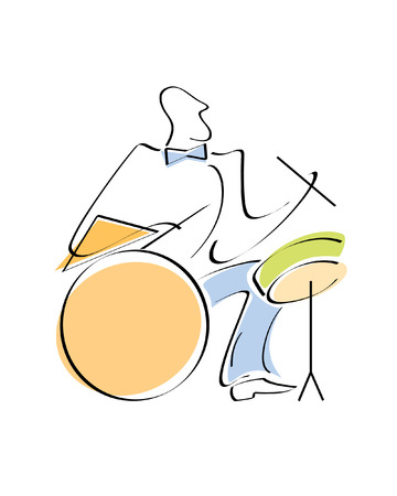 Musician. Look through my portfolio to find more images of the same seriesのイラスト素材