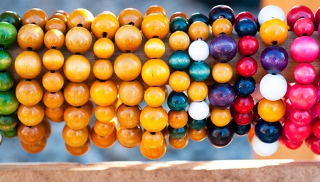Coloured beads