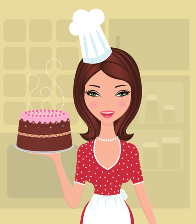 Beautiful bakerのイラスト素材