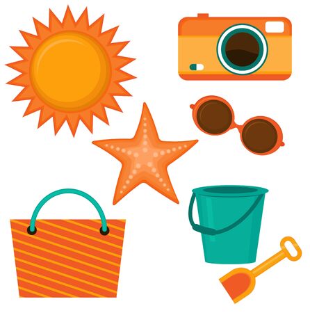 Summer setのイラスト素材