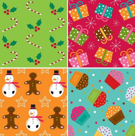 Christmas patternsのイラスト素材