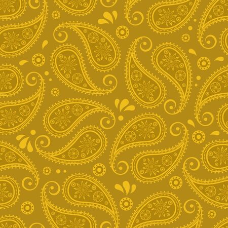 Oriental paisley backgroundのイラスト素材