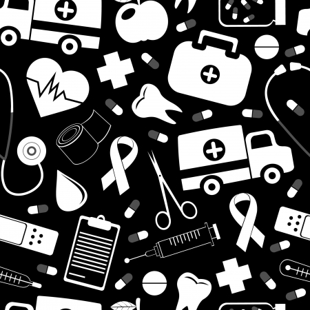 Seamless medical patternのイラスト素材