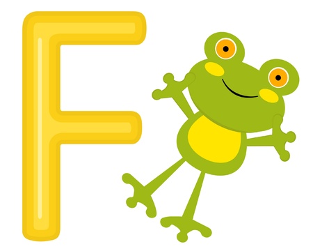 F is for frogのイラスト素材