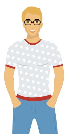 handsome manのイラスト素材