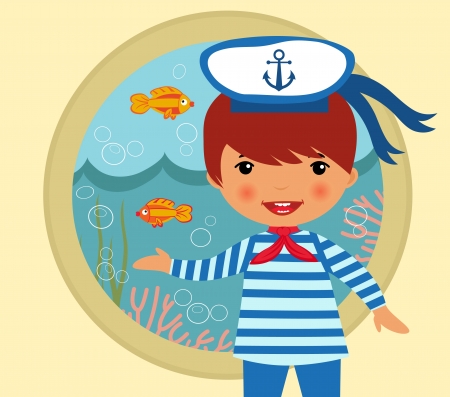 Cute sailorのイラスト素材