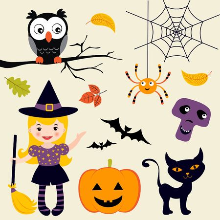 Halloween setのイラスト素材