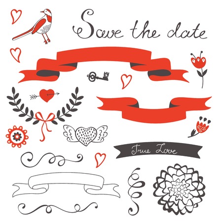 Elegant set of grahic design elements. Vector illustrationのイラスト素材