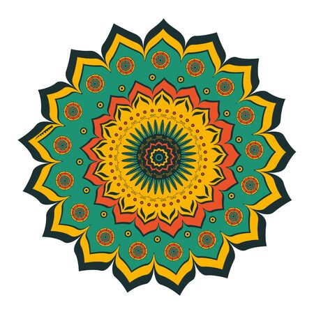 Beautiful round ornament. Illustration in vector formatのイラスト素材