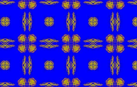 Portuguese Decorative Tiles. Mustard Spring Ornate Artwork. Portuguese Decorative Tiles Background. Hawaii Yellow Ethnic Motif. Gold Sicilian Ornate Floralの写真素材