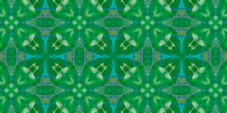 Hand Drawn Geometrical Pattern. Stripe Flower Azulejo Banner. Background Hand Drawn Geometrical...