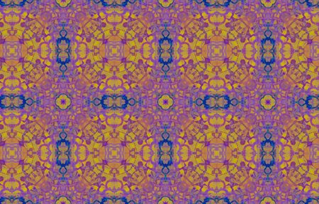 Portuguese Decorative Tiles. Violet Botanical Oriental Surface. Portuguese Decorative Tiles Background. Floral Violet Tile Wall. Violet Japanese Mosaic Tileの写真素材