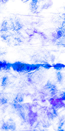 Blue Dirty Art Watercolor Design. Dirty Art Background Seamless Water Color Pattern. Rainbow Clouds Vivid Fabric. Kilim White Creative. Seamless Water Color Pattern.のeditorial素材