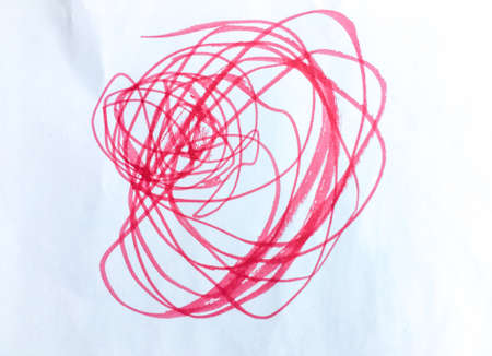 Hand Drawn Scratch Surface. Wall Art Canvas. Beautiful Babyish Design.  Triangular Design Elements Background. Messy Child Paint. Doodle Sketch.の写真素材