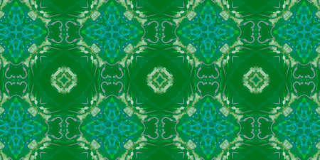 Hand Drawn Geometrical Pattern. Line Flora Ornate Carpet. Background Hand Drawn Geometrical Pattern. Square Aztec Japanese Wall. Funky Flora Mandalaの写真素材
