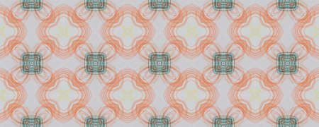 Background Hand Drawn Geometrical Pattern. Sketch Hawaii Arabesque Texture. Hand Drawn Geometrical Pattern. Square Kilim Eastern Carpet. Ornament Spring Patchworkの写真素材