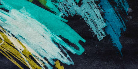 Triangular Design Elements. Concrete Babyish Gouache Banner. Triangular Design Elements Background. Simple Vibrant Chalk Texture. Child Artistic Blackboardの写真素材