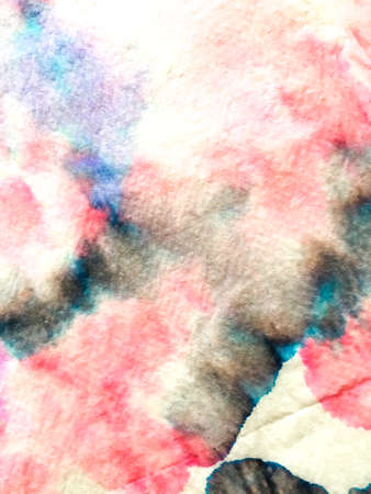 Paintbrush Tie Dye Decoration. Indian Ikat. Tie-dye Multicolor Artwork. Dye Background Print. Ethnic Canvas. Paintbrush Vintage Pattern. Kilim Canvas.の写真素材