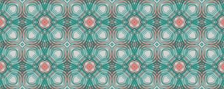 Background Hand Drawn Geometrical Pattern. Stripe Summer Azulejo Banner. Hand Drawn Geometrical...