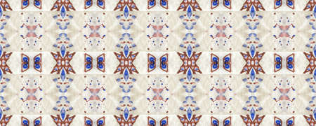 Portuguese Decorative Tiles. Portuguese Decorative Tiles Background. Petal Fashion Carpet. Spring Turkish Textile. Embroidery Sicilian Decor. Flower Caramelの写真素材