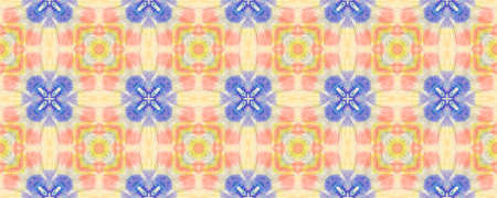 Portuguese Decorative Tiles. Arabesque Colorful Golden Textile. Portuguese Decorative Tiles Background. Mexican Chevron Texture. Kilim Gold Pastel Artwork. Cuteの写真素材