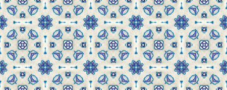 Portuguese Decorative Tiles. Fine Oriental Print. Portuguese Decorative Tiles Background. Lisbon Wall. Bohemian Ornate. Orient Spanish Textile.の写真素材