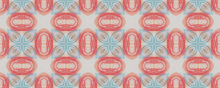 Portuguese Decorative Tiles. Floral Grunge Pattern. Portuguese Decorative Tiles Background. Islamic Drawn Ornate. Watercolor Bohemian Orient Ornament. Graphicの写真素材