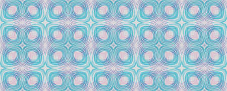 Portuguese Decorative Tiles. Boho Square Ornament. Portuguese Decorative Tiles Background. Andalusia Drawn Ornament. Crayon Patchwork Faience Artwork. Lineの写真素材
