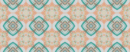 Portuguese Decorative Tiles. Geo Watercolor Ornament. Portuguese Decorative Tiles Background. Sicilian Simple Design. Hand Drawn Geometric Aztec Motif. Stripeの写真素材