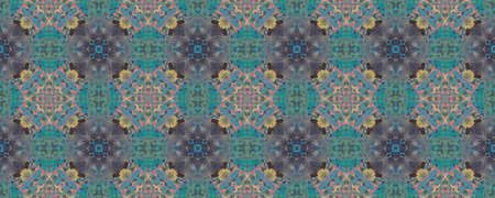 Portuguese Decorative Tiles. Mint Andalusia Wall. Vintage Kilim Banner. Portuguese Decorative Tiles Background. Faience Purple Ornament. Magentaの写真素材