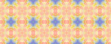 Portuguese Decorative Tiles. Symmetry Caramel Summer Textile. Portuguese Decorative Tiles Background. Turkish Tile Banner. Boho Yellow Colorful Carpet. Pastelの写真素材