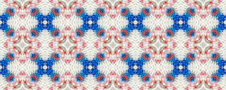 Portuguese Decorative Tiles. Ikat Ornate Motif. Portuguese Decorative Tiles Background. Arab Pattern. Symmetry Wall. Aztec Portugal Motif.の写真素材