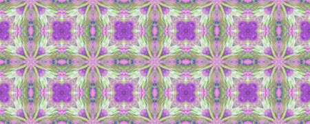 Portuguese Decorative Tiles Background. Patchwork Leaves Ikat Artwork. Spanish Caramel Garden Decor. Portuguese Decorative Tiles. Patchwork Banner. Purpleの写真素材